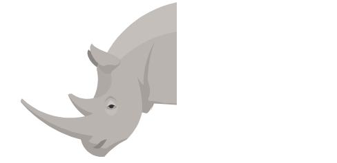 Rhino Head Illustration